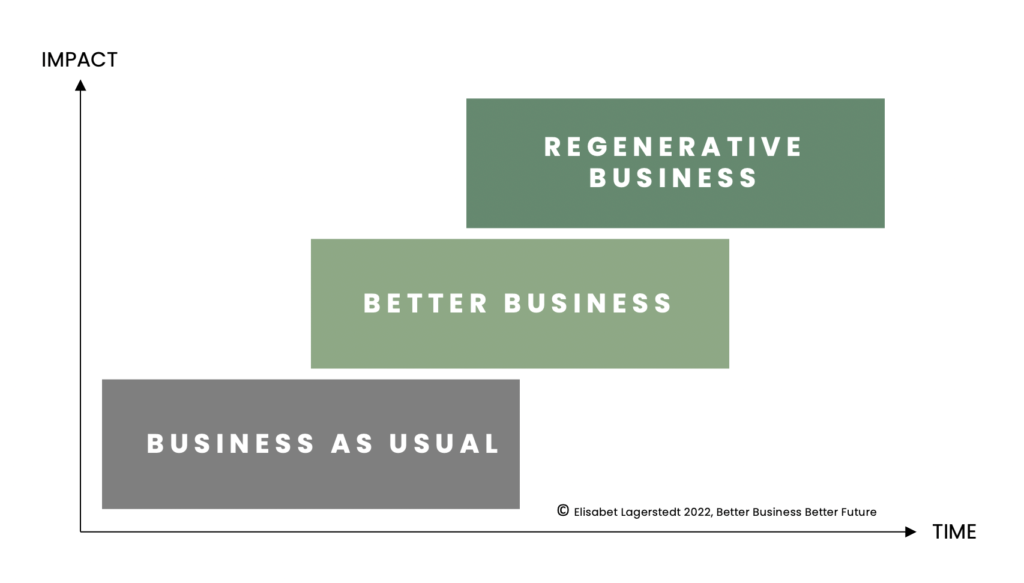 From business as usual, to Better Business and ultimately, to Regenerative Business